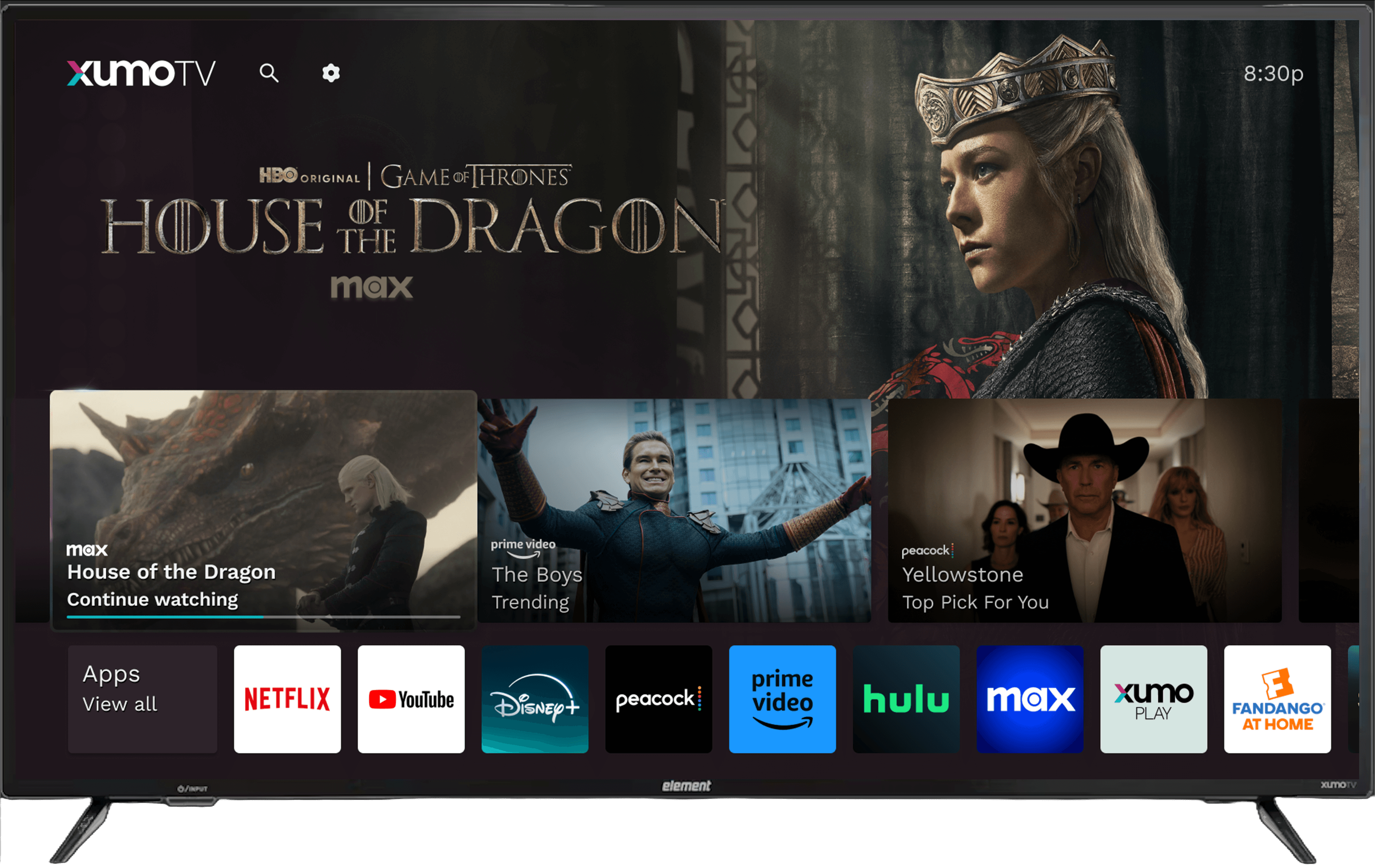 Imagen de 4K UHD Element Xumo TV
